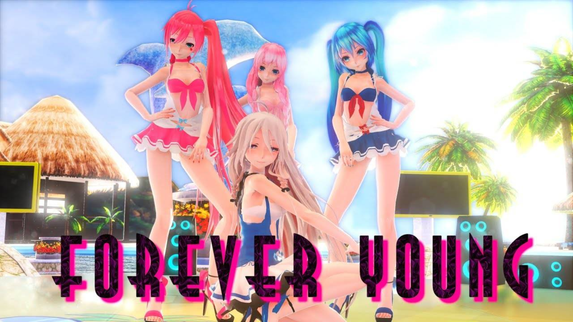 【MMD】UNI.Miku.Luka.IA - FOREVER YOUNG